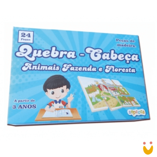 Brinquedo-Educativo-quebra-cabeças-animais-fazenda-floresta-ludopia